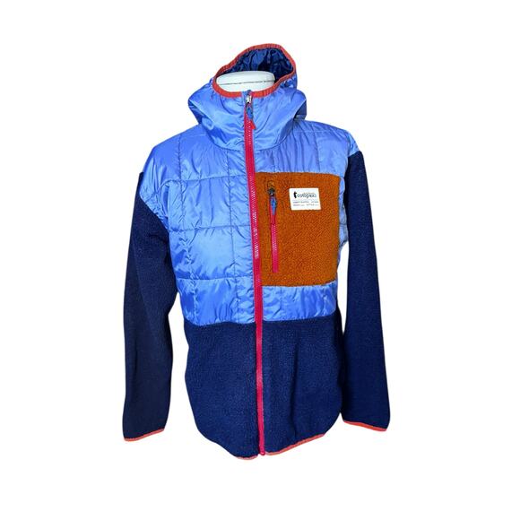 Cotopaxi Trico Hybrid Women’s Fleece Hooded Jacket Sz Small Purple,blue Orange - Picture 1 of 8